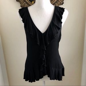 Boston Proper Ruffle Tank Top